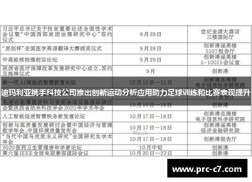迪玛利亚携手科技公司推出创新运动分析应用助力足球训练和比赛表现提升